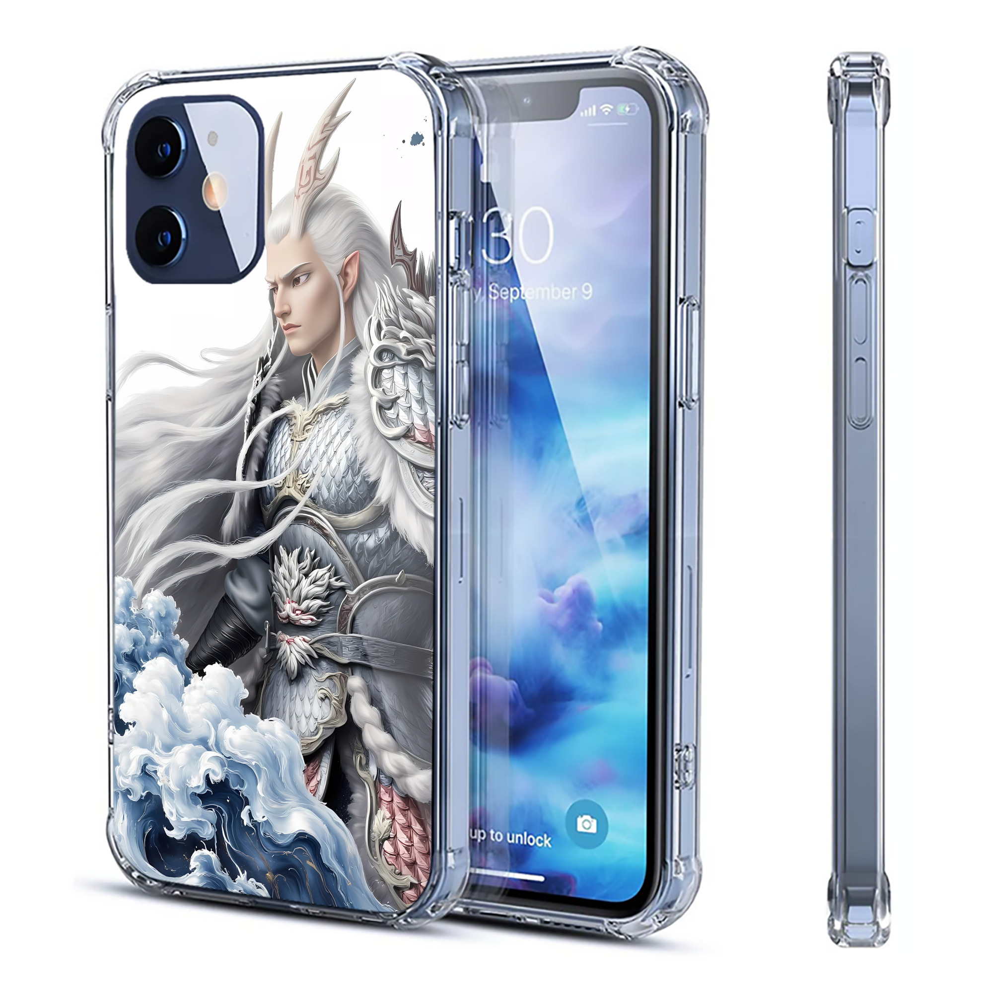 （画像用） Ne Zha 2 ナタ 魔童の大暴れ 【iPhone 12シリーズ対応】透明スマホケース（クリアソフトケース）